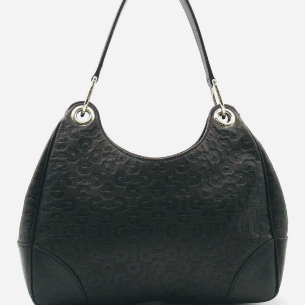 Gucci Bolso embossed horsebit bag